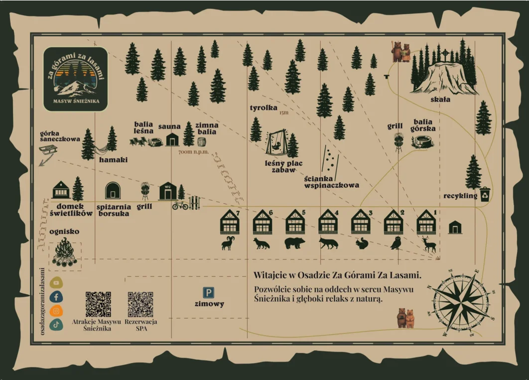 mapa Osady Za górami za lasami